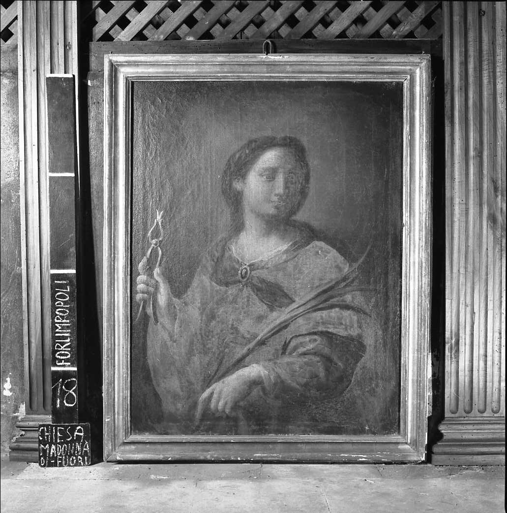 Sant'Apollonia (dipinto) di Marchetti Giuseppe (attribuito) (sec. XVIII)