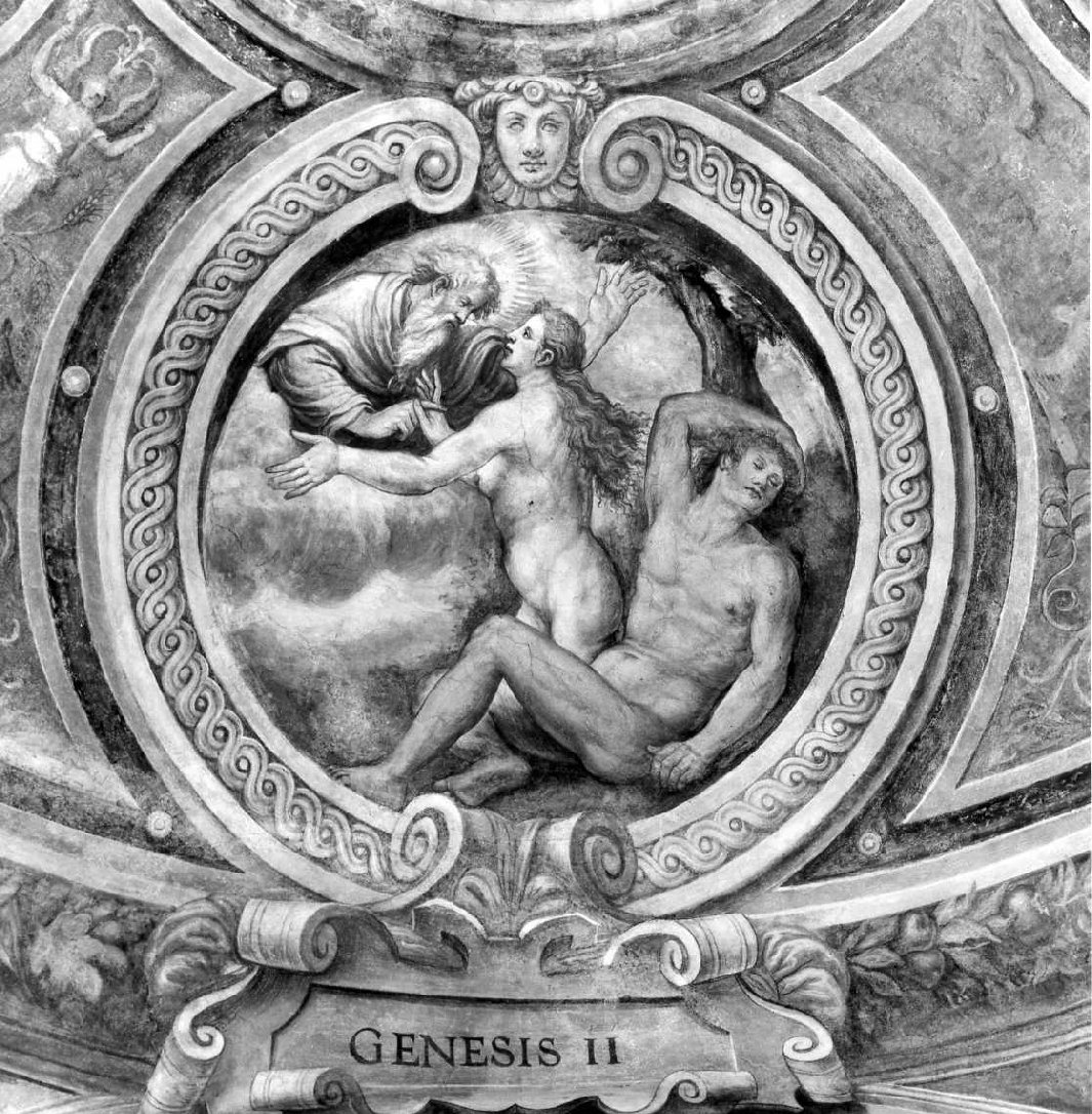 creazione di Eva (dipinto, elemento d'insieme) di Tonducci Giulio (sec. XVI)
