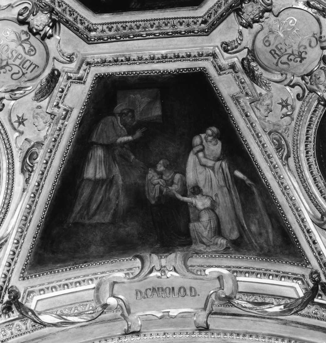 San Carlo Borromeo salva un fanciullo dall'annegamento (dipinto) di Fenzoni Ferraù (sec. XVII)