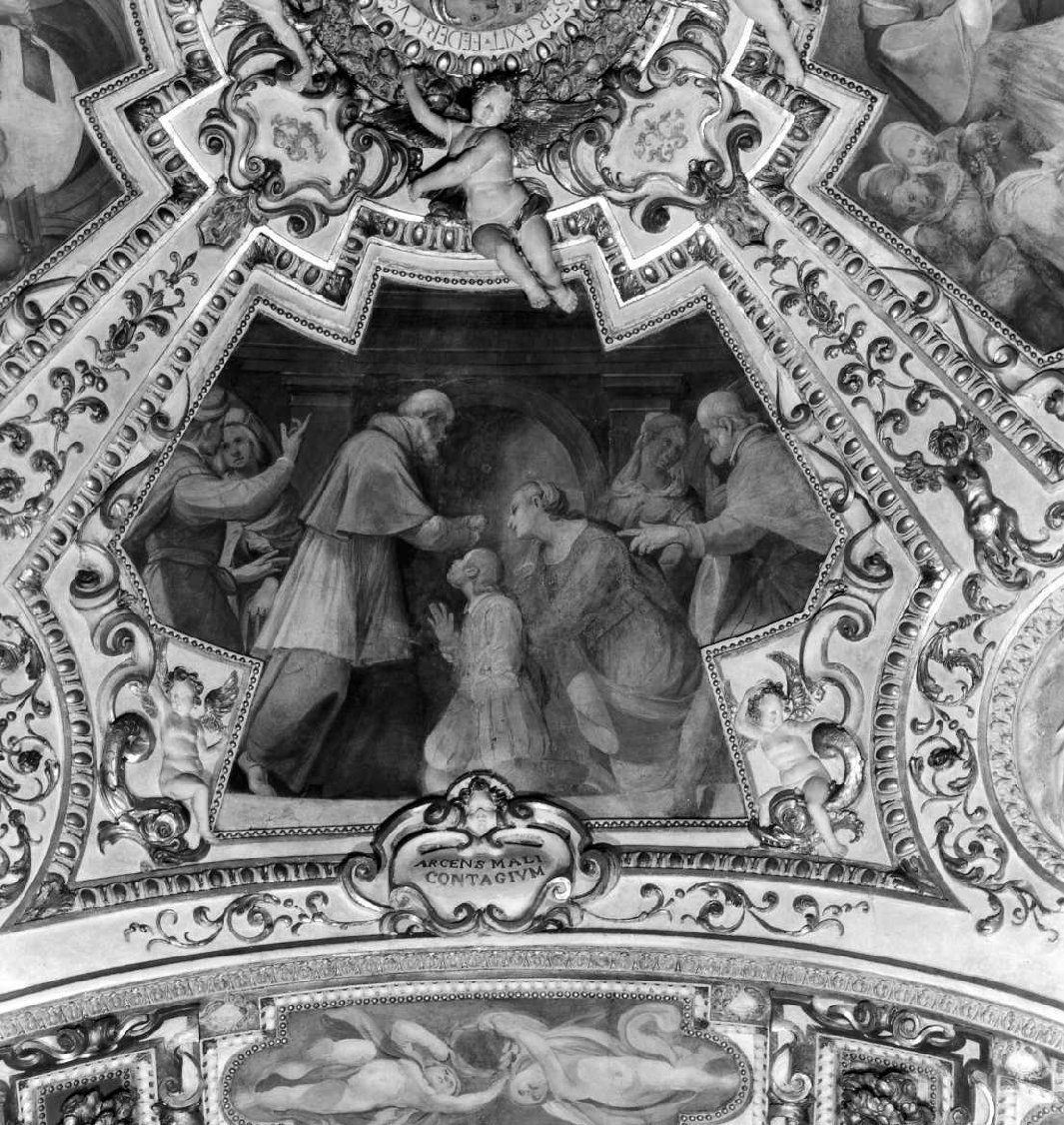 San Savino ridona la vista a Prisciano (dipinto) di Marini Benedetto, Fenzoni Ferraù (sec. XVII, sec. XX)