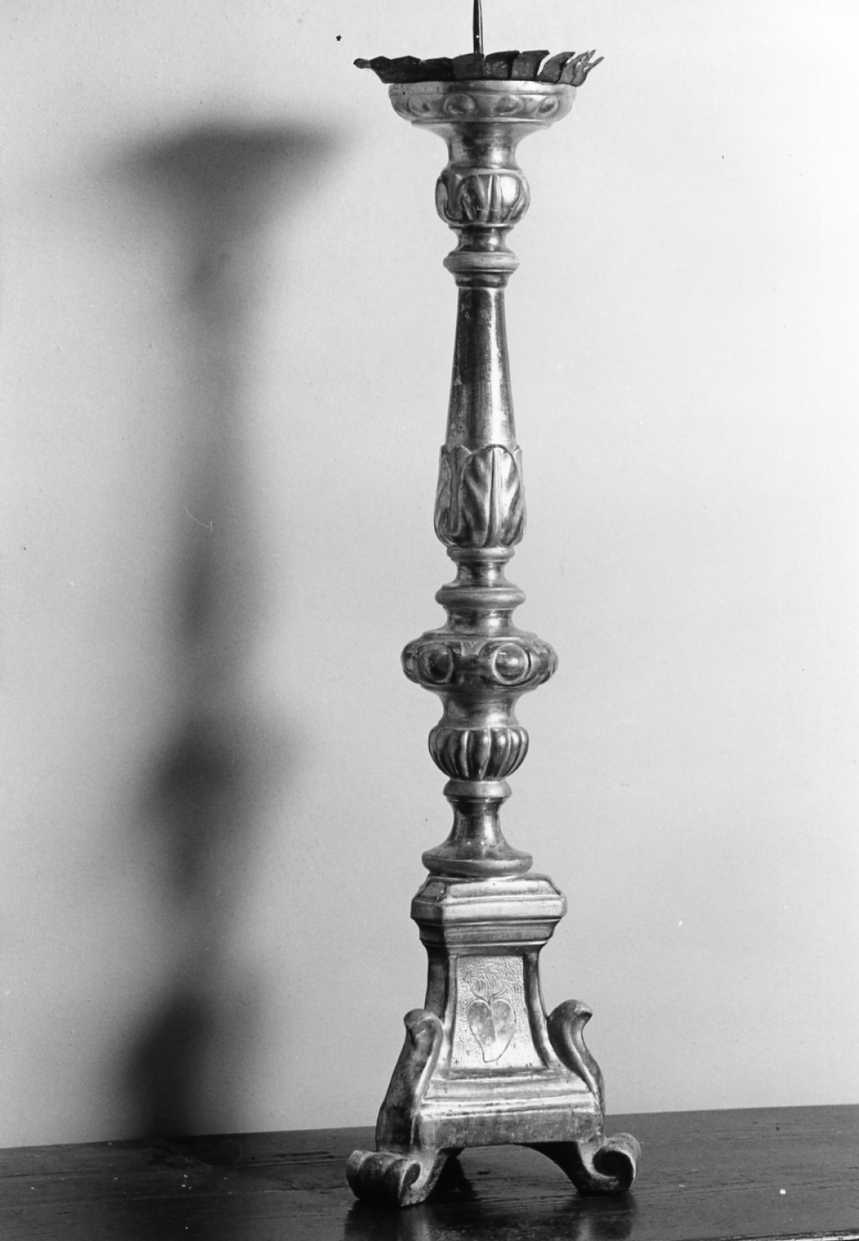 candeliere - manifattura romagnola (fine/inizio secc. XVIII/ XIX)