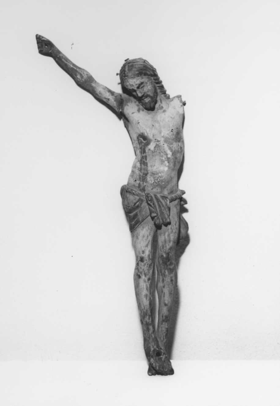 Cristo crocifisso (scultura, frammento) - ambito toscano (sec. XVIII)