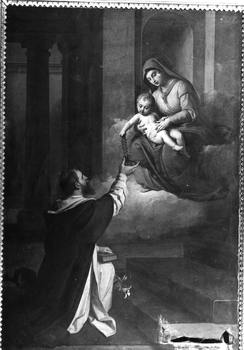 Madonna del Rosario (dipinto) di Consonni Nicola (sec. XIX)