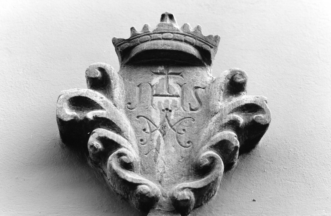 stemma dell'ordine Gesuitico (cartiglio) - produzione romagnola (seconda metà sec. XVIII)