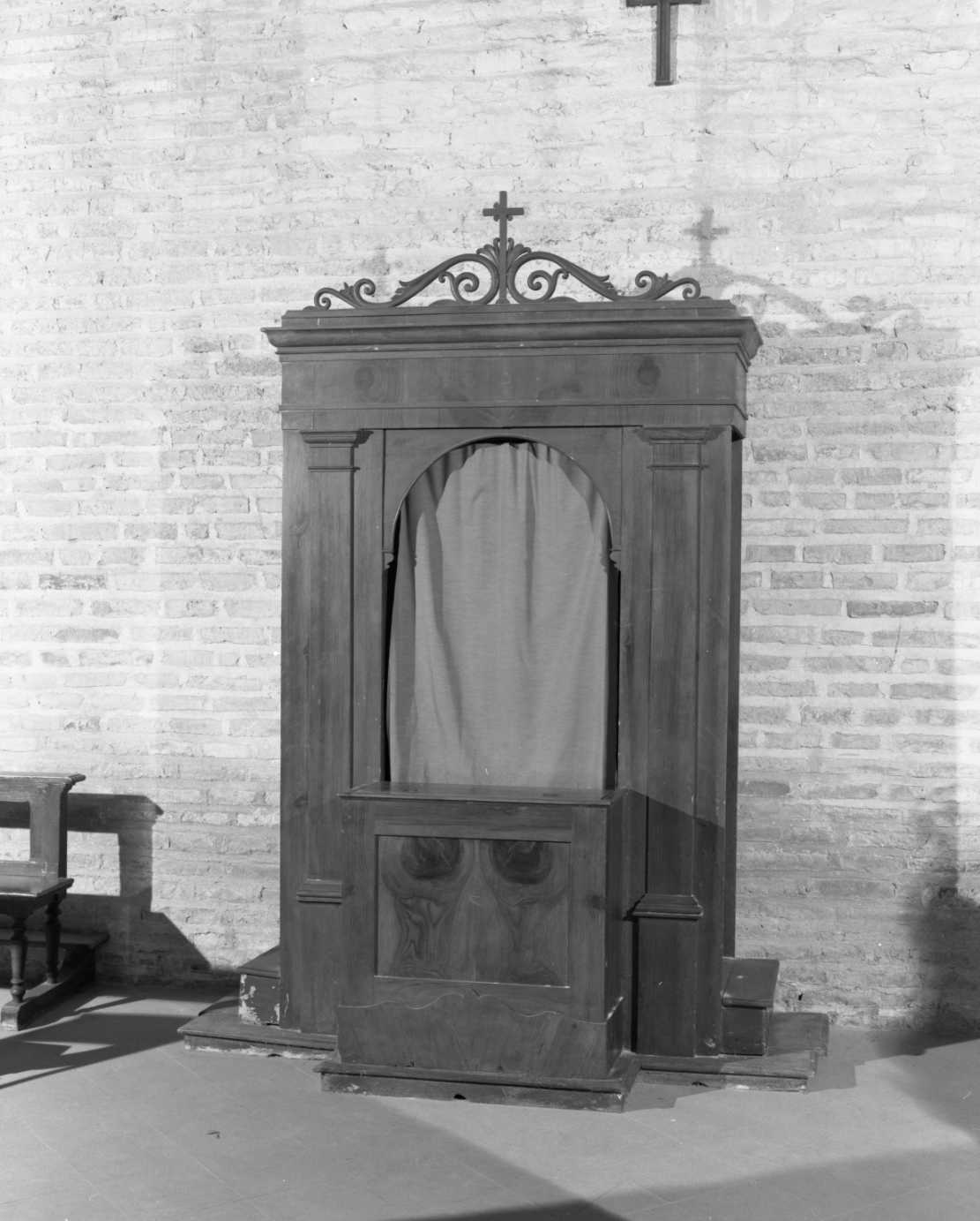 confessionale - bottega romagnola (fine/inizio secc. XVIII/ XIX)
