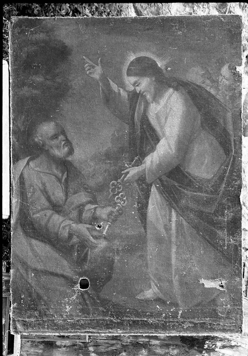 La consegna delle chiavi a S. Pietro (dipinto) di Donati Ligorio (sec. XVIII)