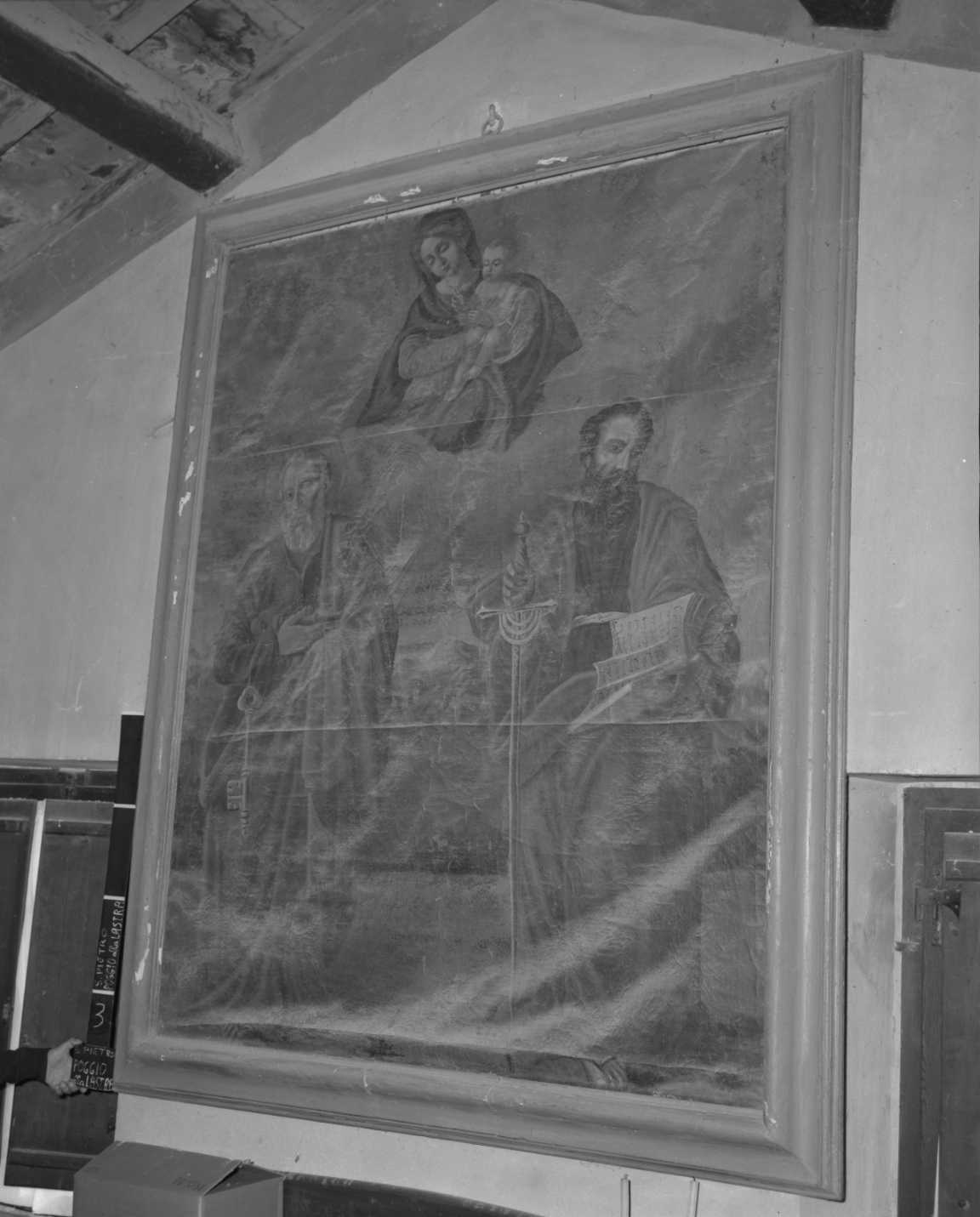 La Madonna col Bambino e i Santi Pietro e Paolo, Madonna con Bambino e Santi (dipinto) di Nocchi Cesare (metà sec. XIX)
