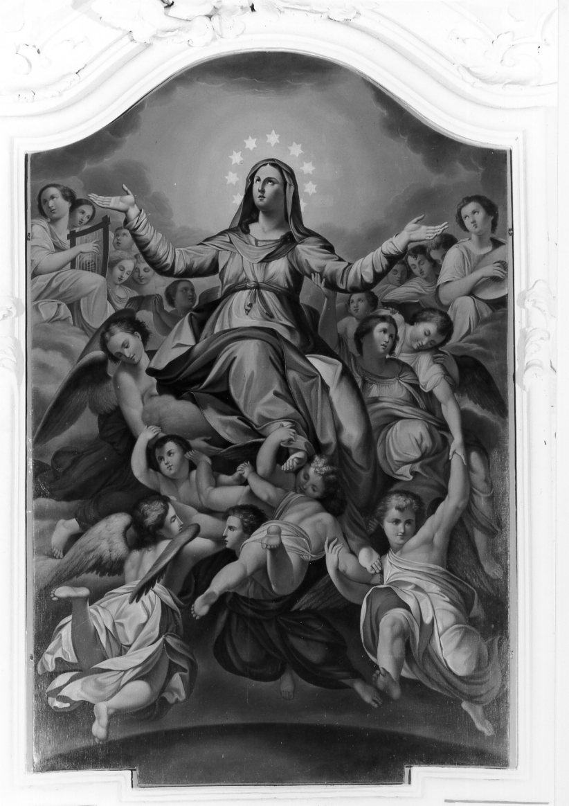 Madonna in gloria (dipinto) - ambito faentino (fine/inizio secc. XVIII/ XIX)
