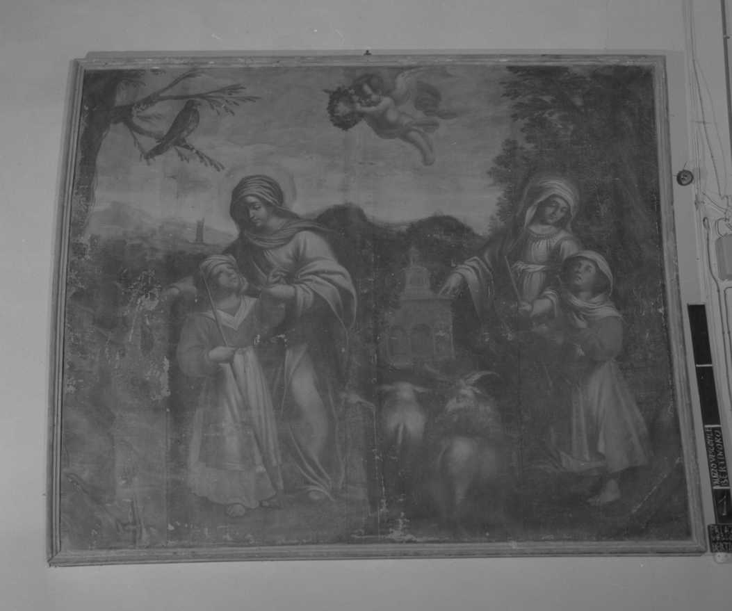 L'Apparizione della B. Vergine di Lizzano, apparizione della Madonna (dipinto) - ambito cesenate (seconda metà sec. XVII)