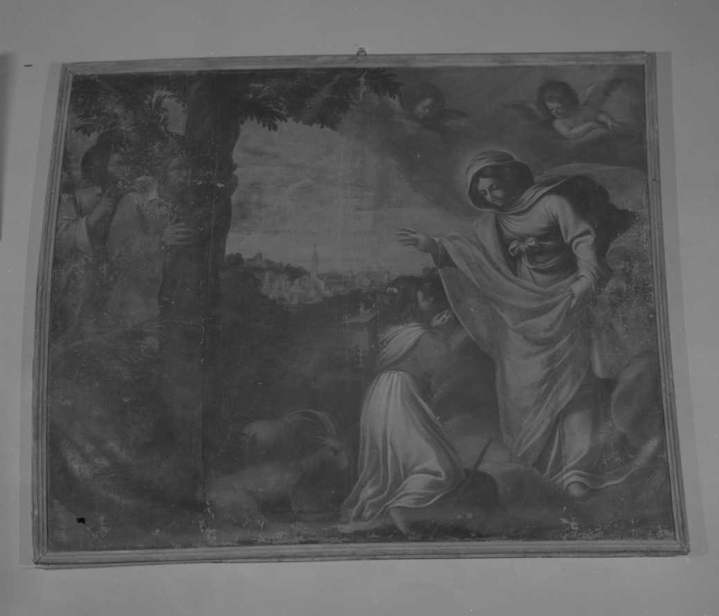 L'Apparizione della B. Vergine di Lizzano, apparizione della Madonna (dipinto) - ambito cesenate (prima metà sec. XVII)