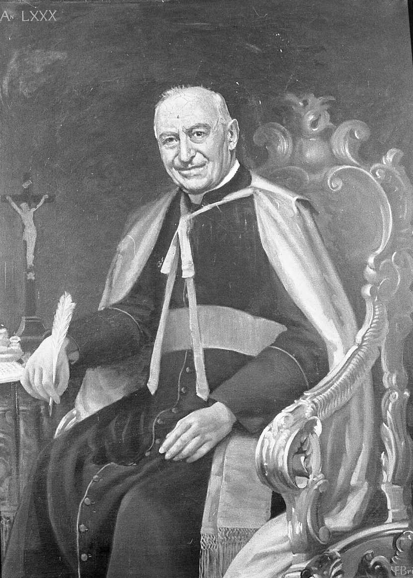 Ritratto di Monsignor Girolamo Mauri, ritratto di ecclesiastico (dipinto) di Bricci Francesco (sec. XX)