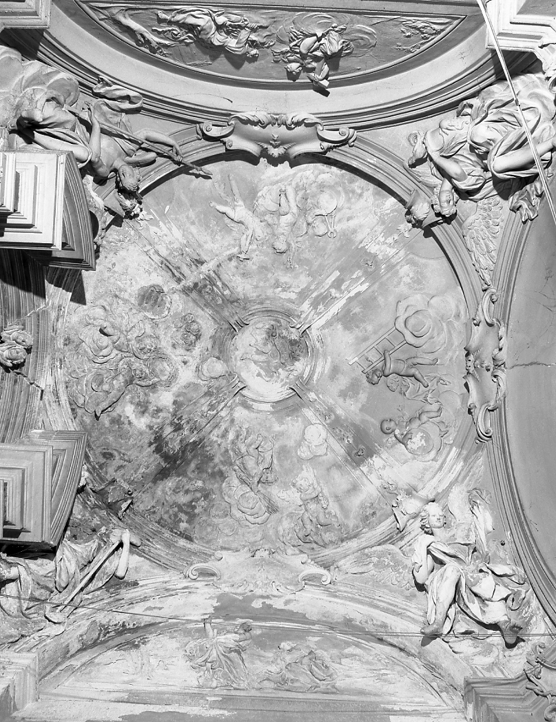 angeli con simboli della Passione; Orazione nell'orto di Gethsemani; Noli me tangere (decorazione plastica, complesso decorativo) di Martinetti Antonio (sec. XVIII)