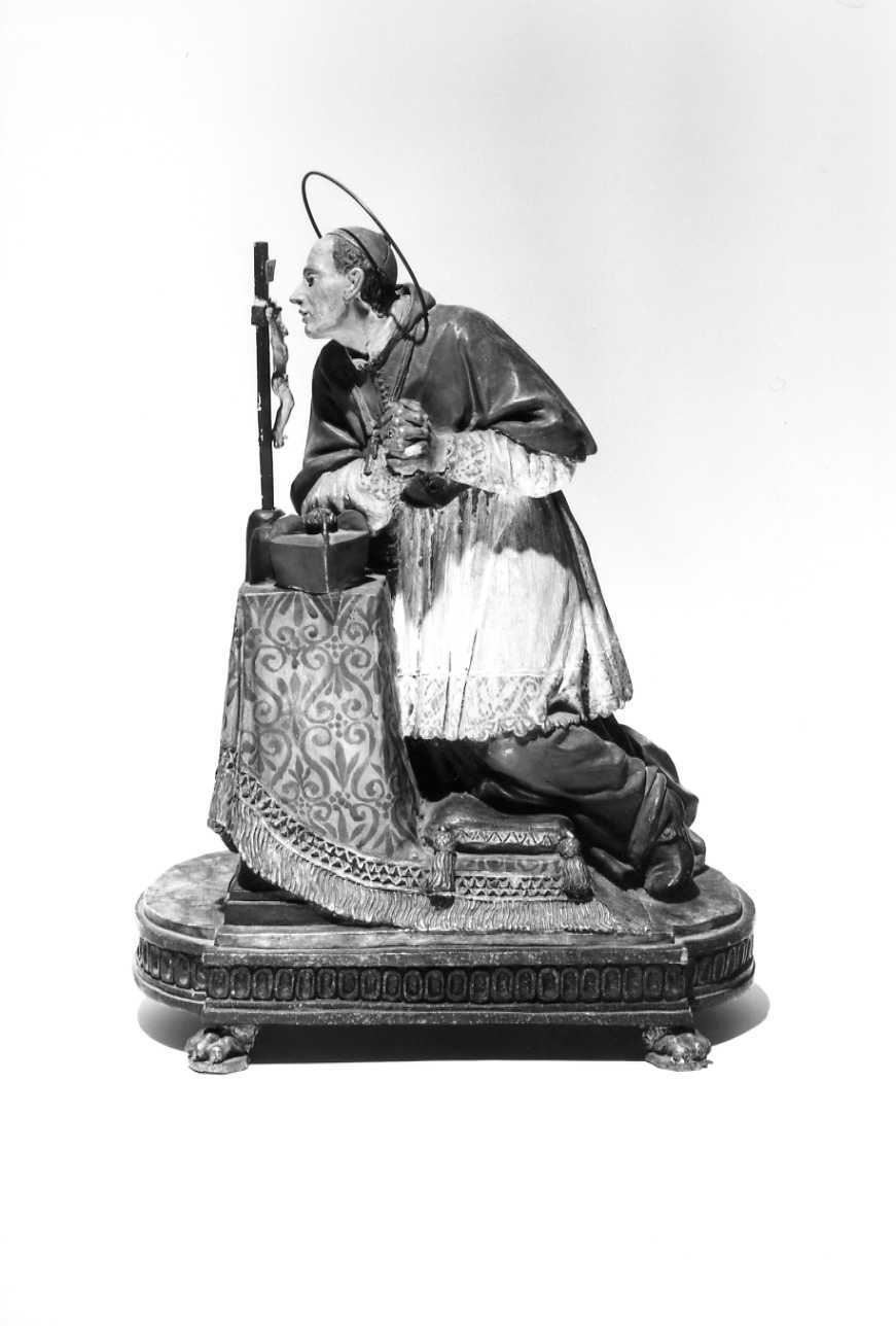 San Carlo Borromeo (statuetta) di Utili Giovanni (sec. XIX)