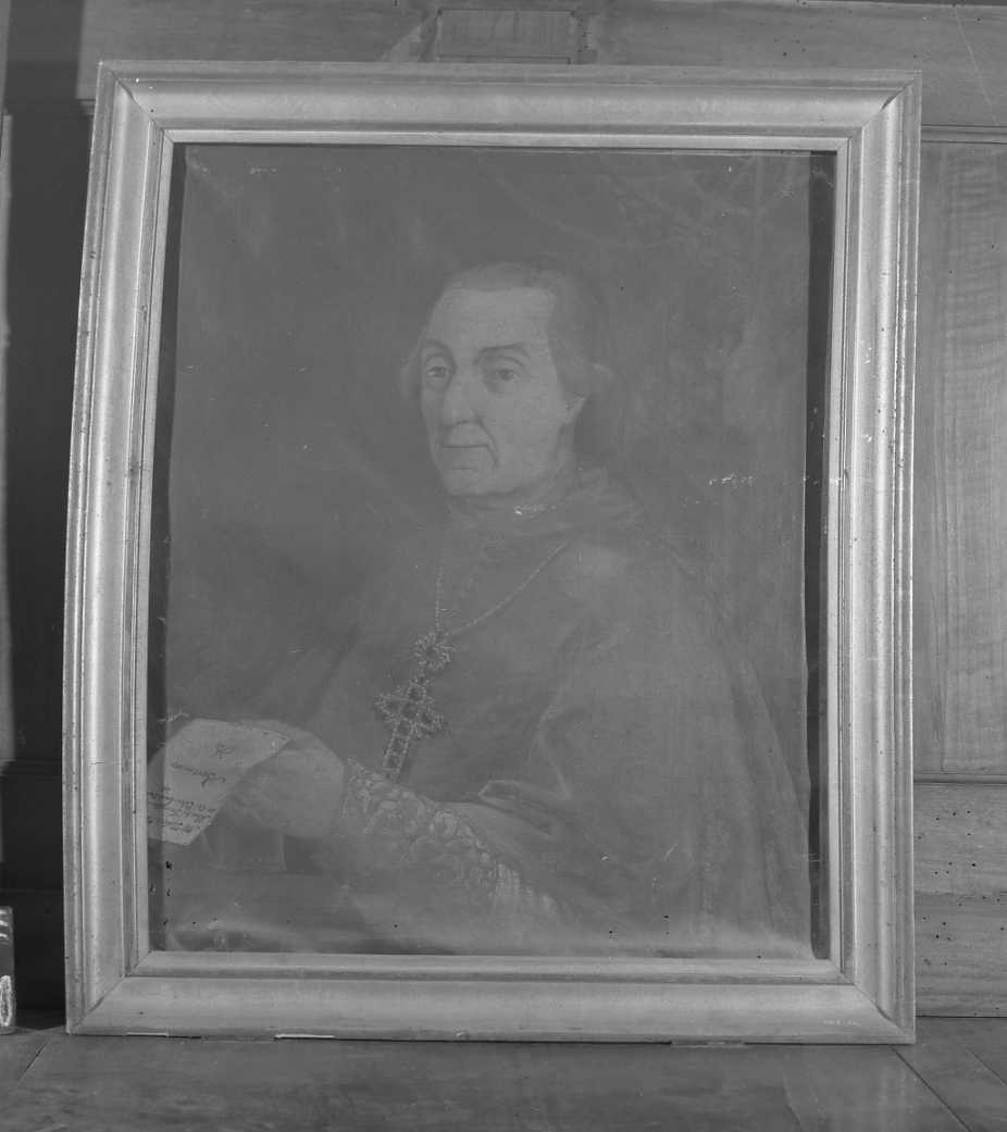 Ritratto di Mons. F. M. Colombani, ritratto di ecclesiastico (dipinto) di Meloni Pietro Antonio (ultimo quarto sec. XVIII)