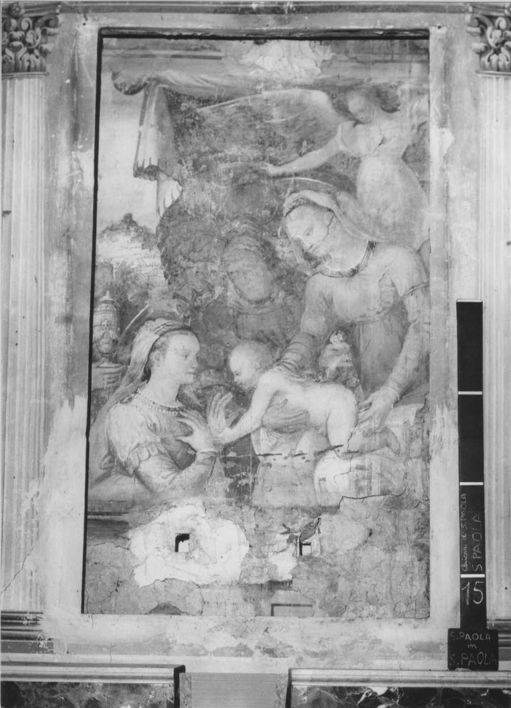 matrimonio mistico di Santa Caterina d'Alessandria (dipinto, frammento) - ambito forlivese (seconda metà sec. XVI)