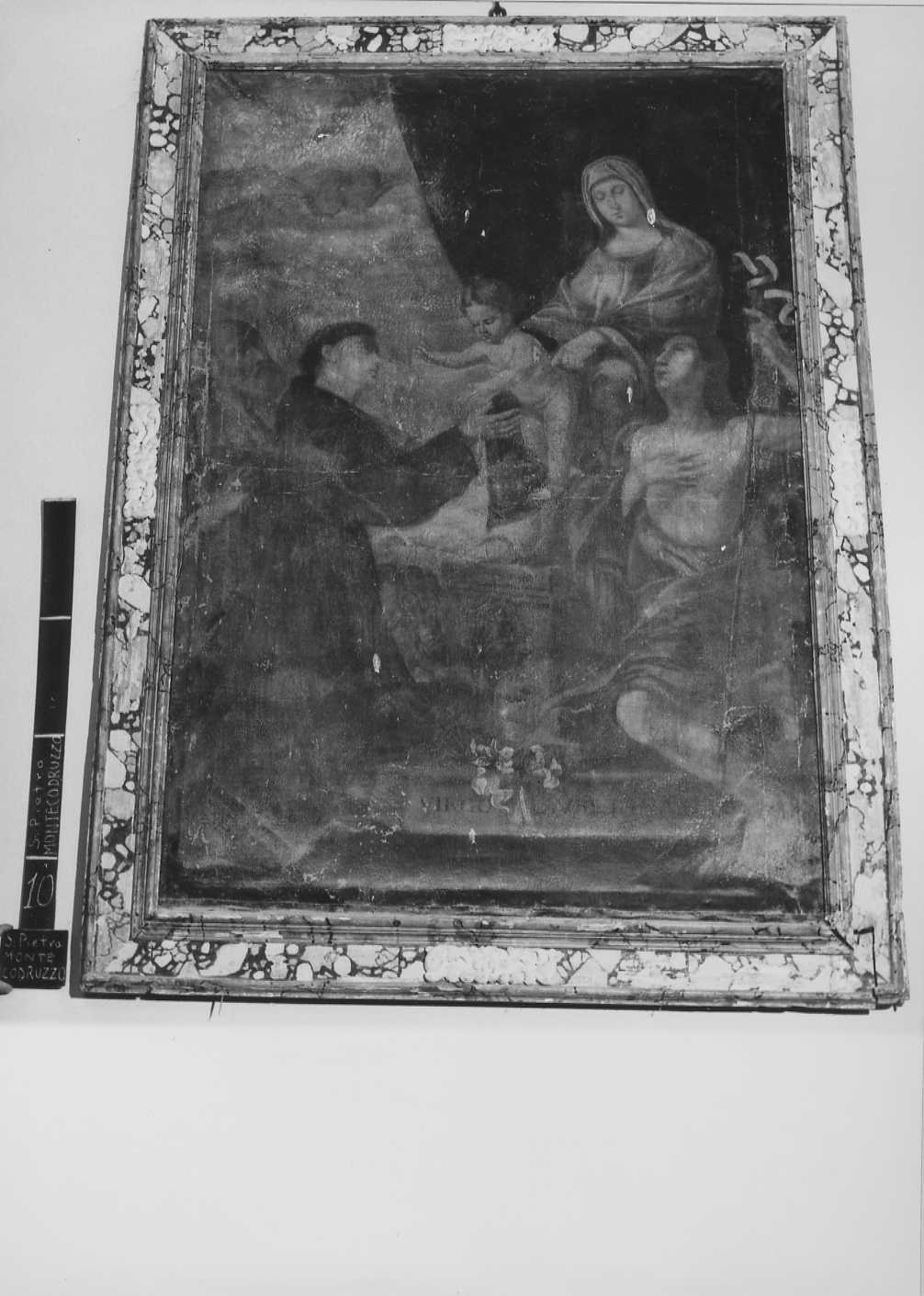 Madonna con Bambino, Sant'Antonio da Padova e San Giovanni Battista (dipinto) - ambito romagnolo (sec. XVIII)