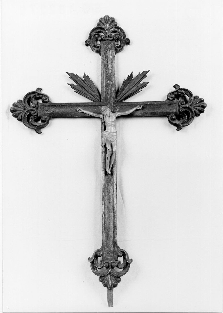 croce processionale - bottega romagnola (metà sec. XIX)