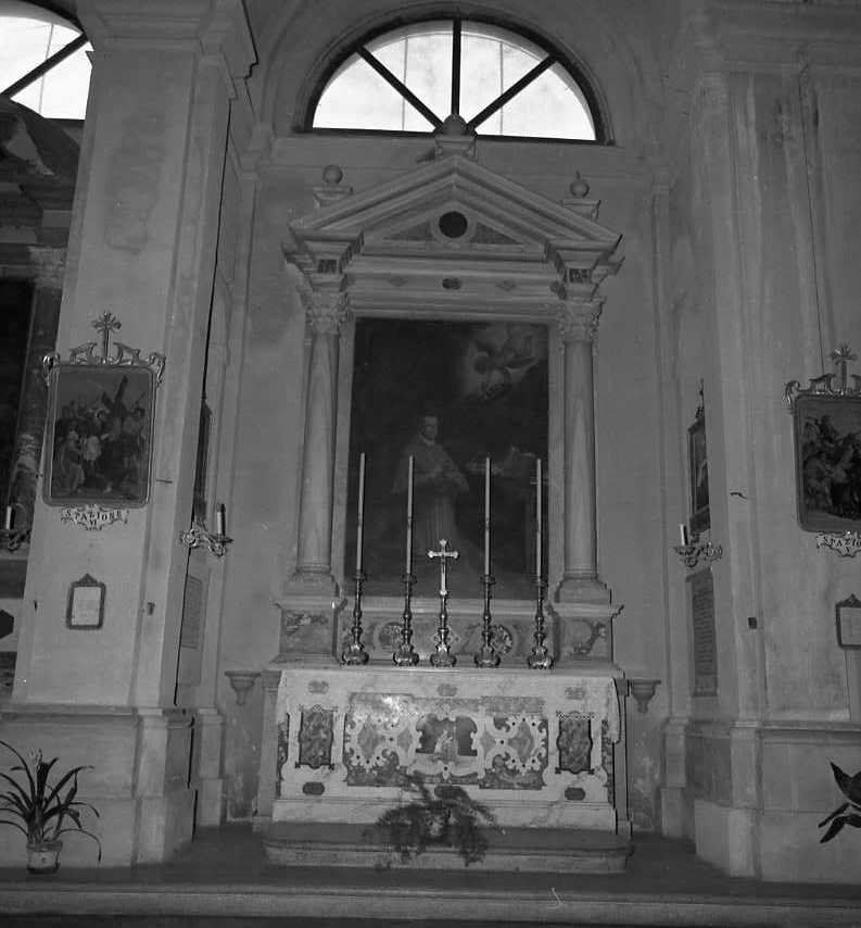 San Carlo Borromeo in preghiera (paliotto) - bottega emiliana (sec. XVII)