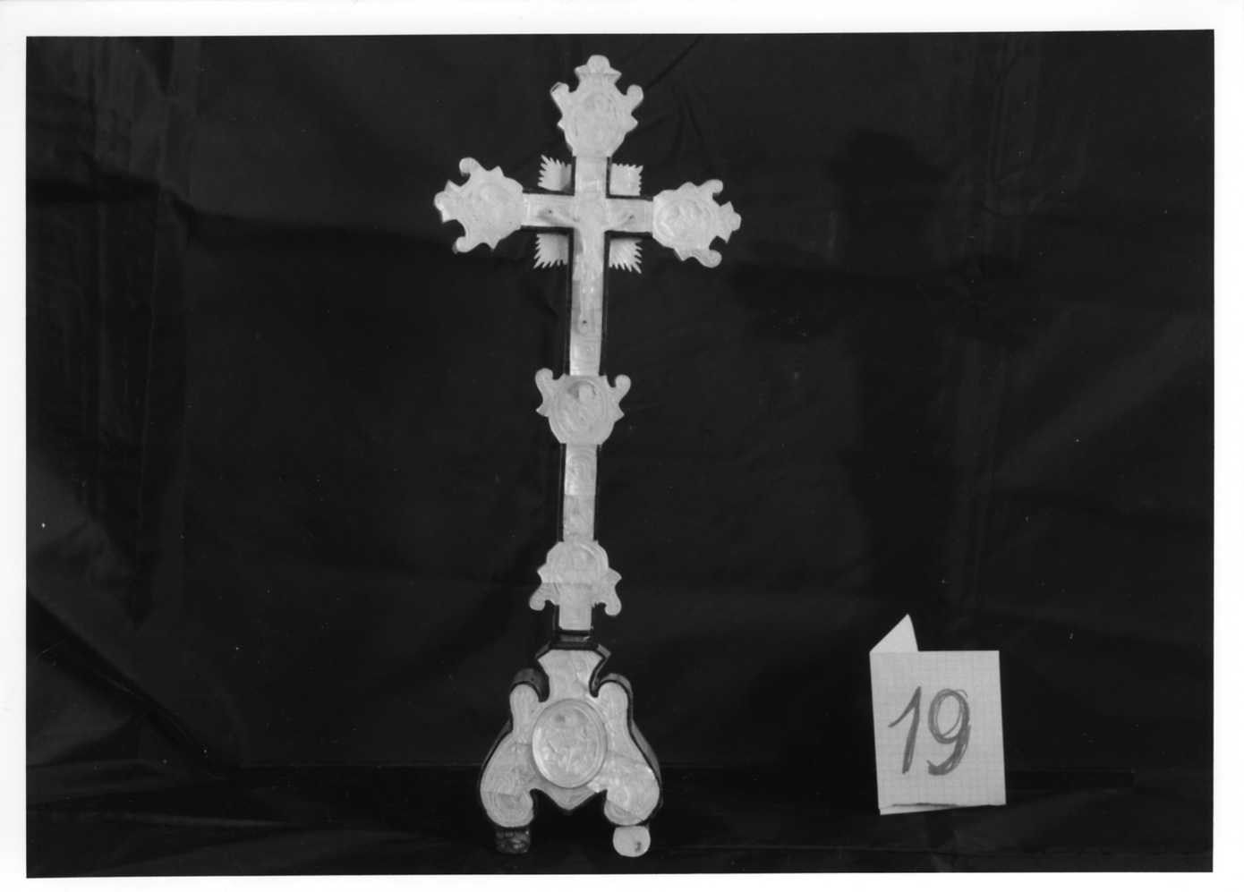 croce da tavolo - bottega italiana (sec. XIX)