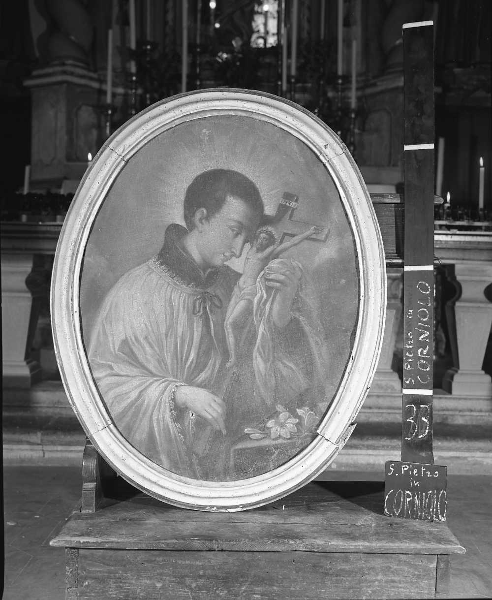 San Luigi in preghiera (dipinto) - ambito romagnolo (sec. XIX)