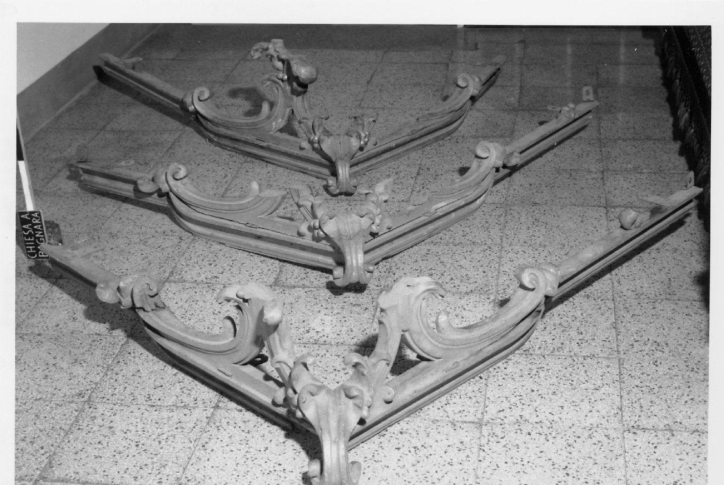 baldacchino processionale, frammento - bottega romagnola (sec. XVIII)
