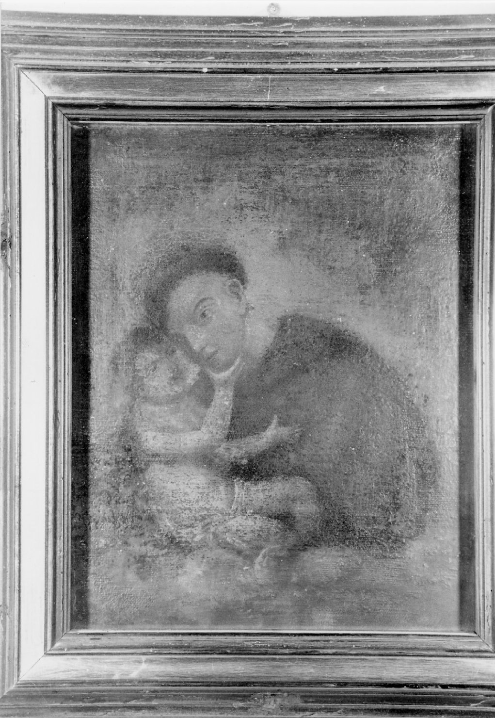 apparizione di Gesù Bambino a Sant'Antonio da Padova (dipinto) - ambito romagnolo (secc. XVII/ XVIII)