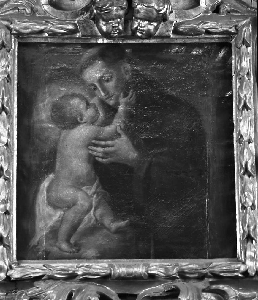 Sant'Antonio da Padova con il bambino (dipinto) - ambito forlivese (seconda metà sec. XVIII)