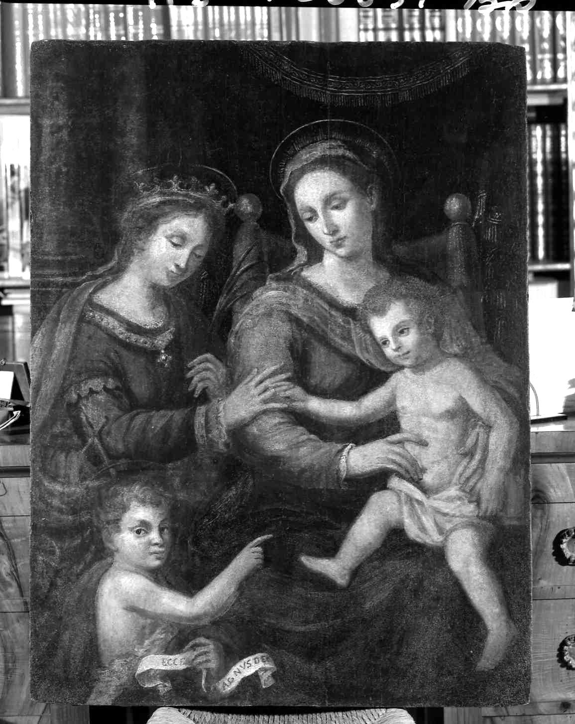 matrimonio mistico di Santa Caterina d'Alessandria (dipinto) di Tonducci Giulio (terzo quarto sec. XVI)
