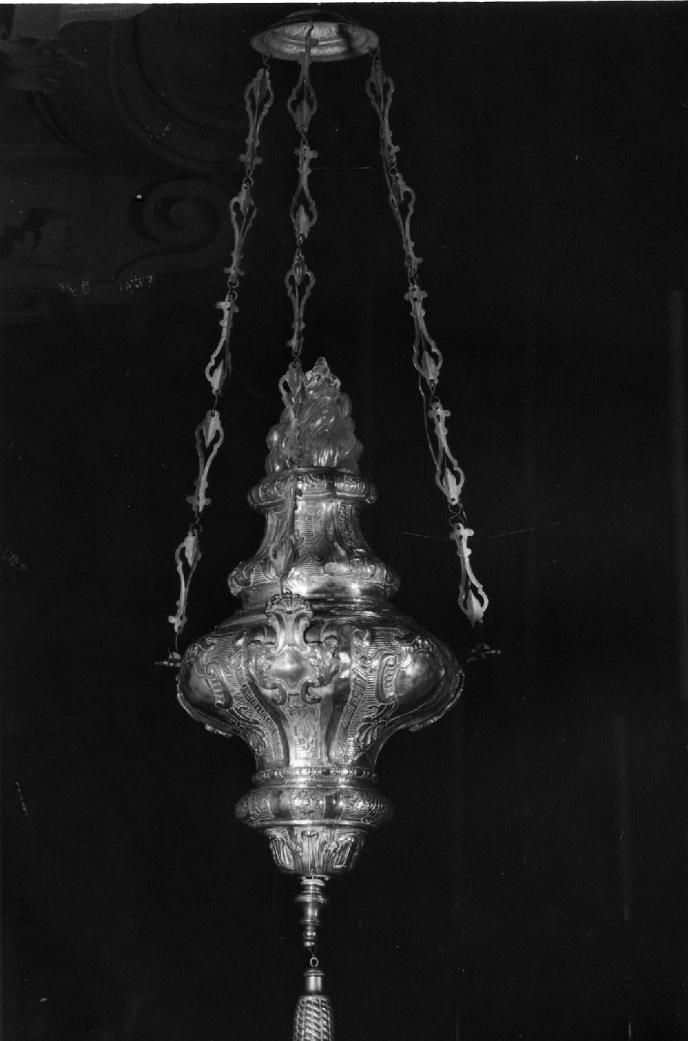 lampada pensile - bottega emiliano-romagnola (prima metà sec. XVIII)