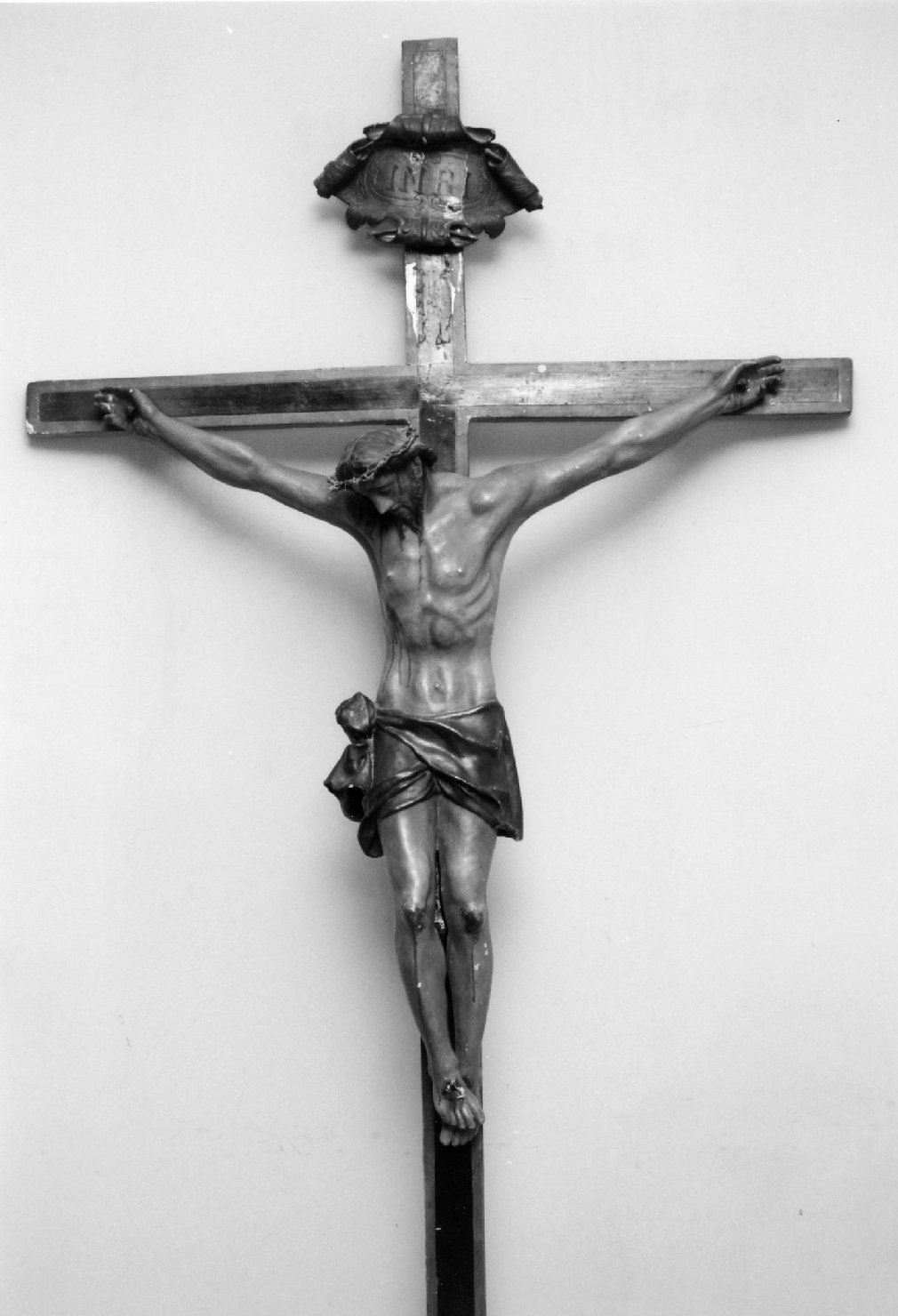 Cristo crocifisso (scultura) - bottega romagnola (seconda metà sec. XIX)