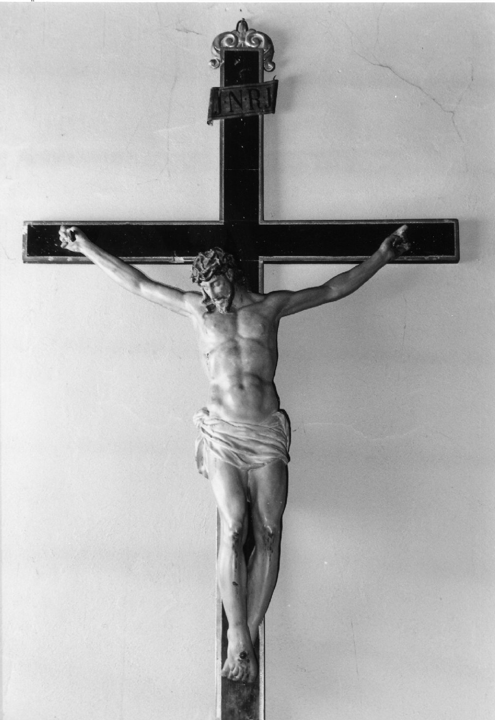 Cristo crocifisso (scultura) - bottega romagnola (seconda metà sec. XIX)