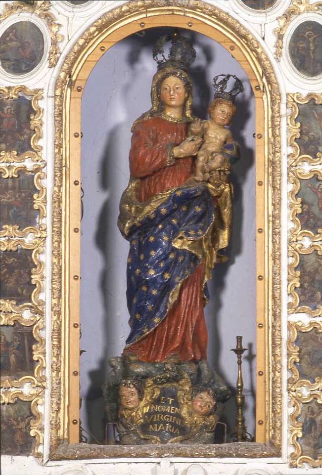Madonna del Rosario, Madonna con Bambino (statua) - bottega emiliano-romagnola (sec. XVIII)