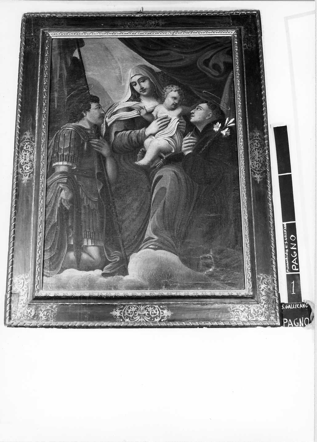 Madonna con Bambino, San Gallicano e Sant'Antonio da Padova (dipinto) - ambito toscano (seconda metà sec. XVI)