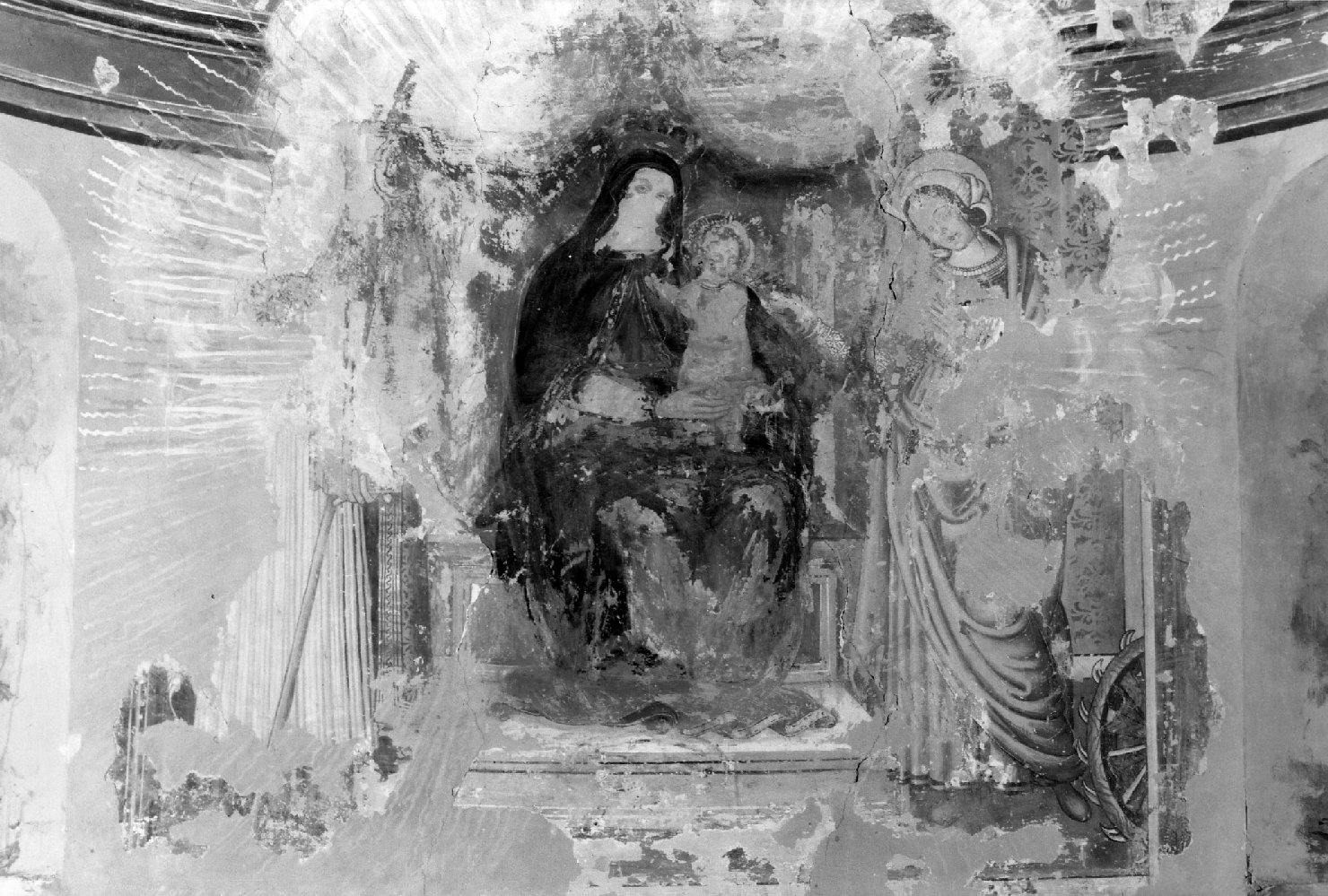 Sant'Apollinare (dipinto, frammento) - ambito toscano (?) (metà sec. XVI)