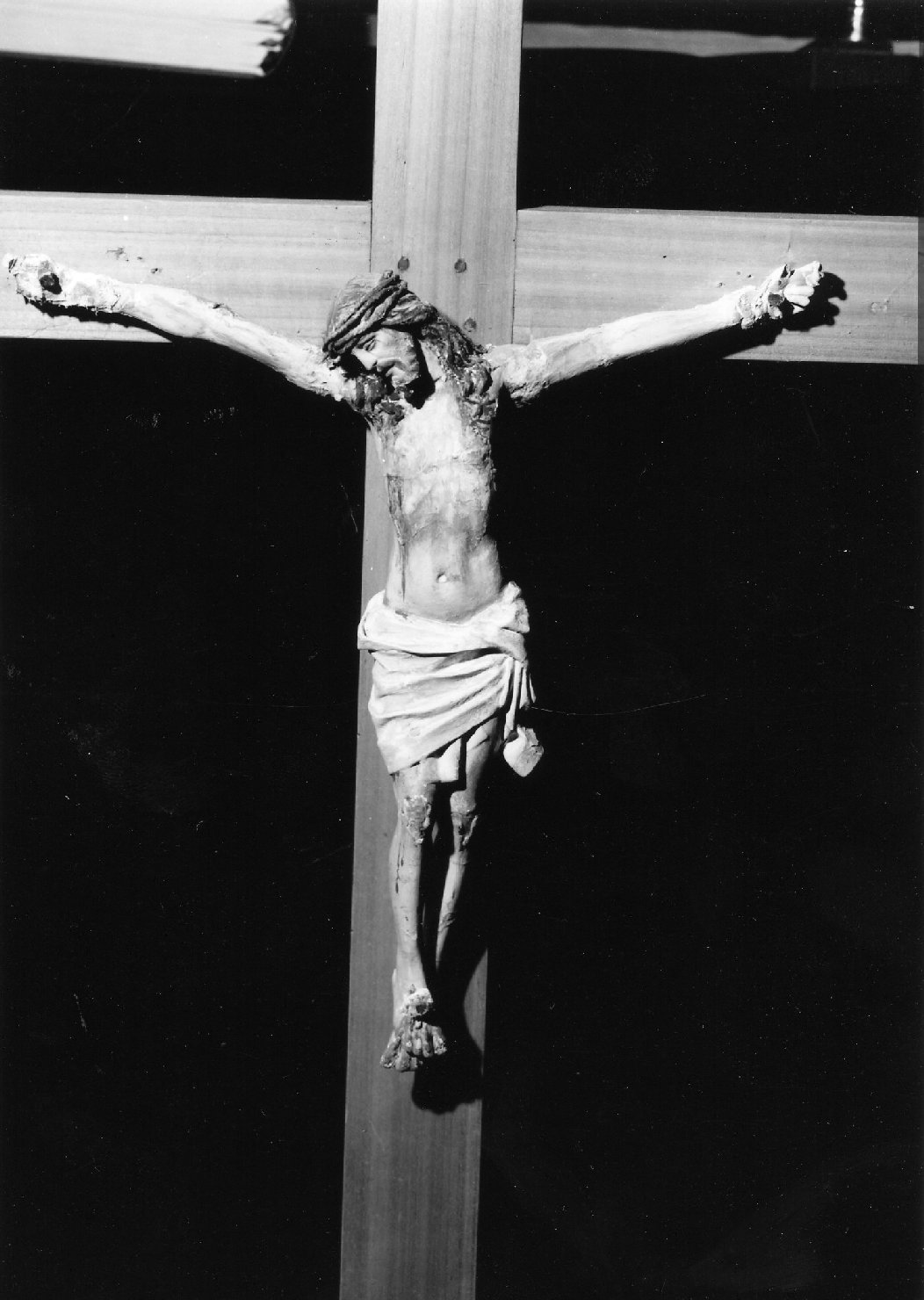 Cristo crocifisso (scultura) - ambito romagnolo (fine/inizio secc. XIX/ XX)