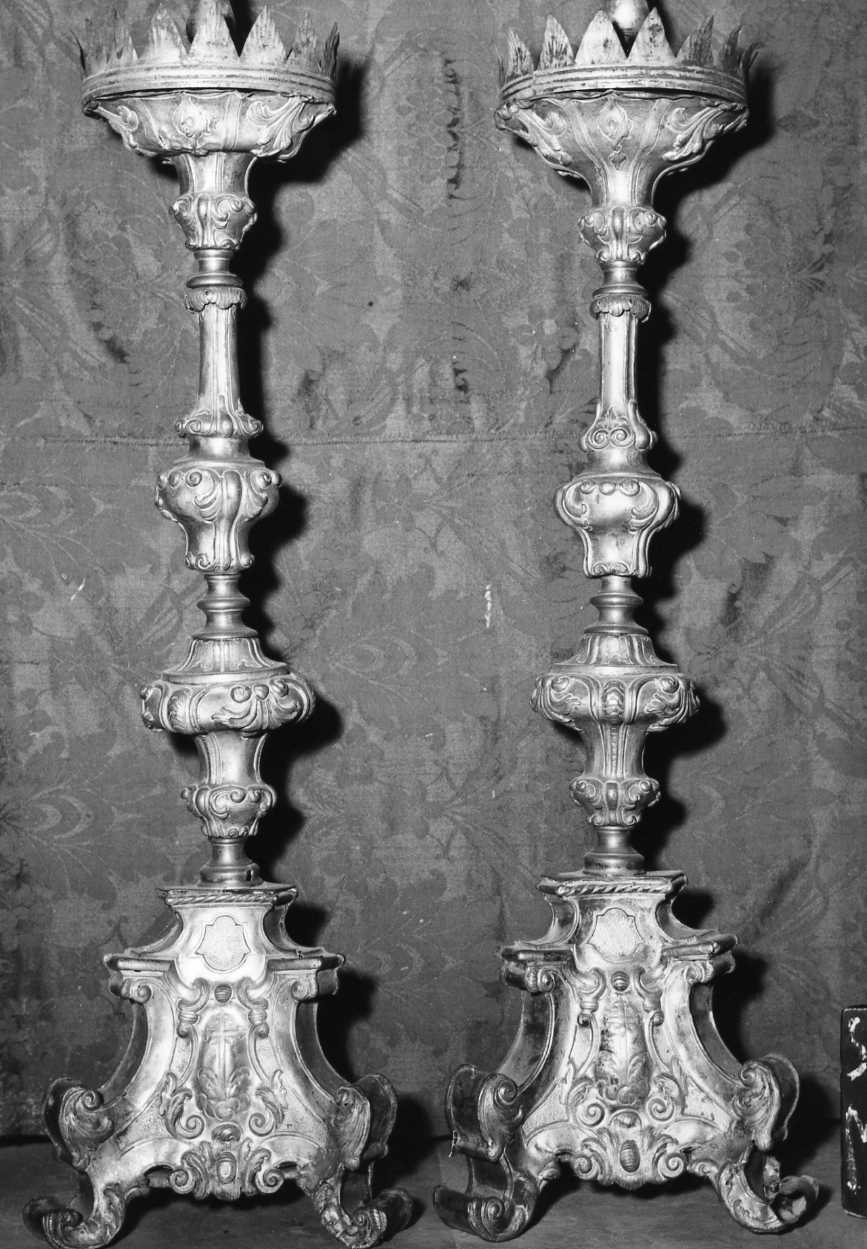 candeliere d'altare - bottega romagnola (prima metà sec. XVIII)