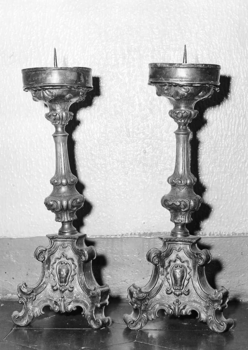 candeliere d'altare - bottega romagnola (sec. XVIII)