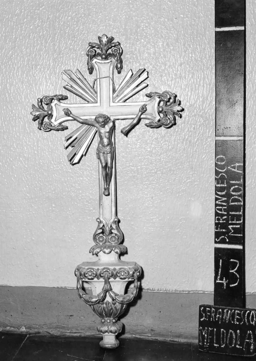 croce processionale - bottega romagnola (prima metà sec. XIX)