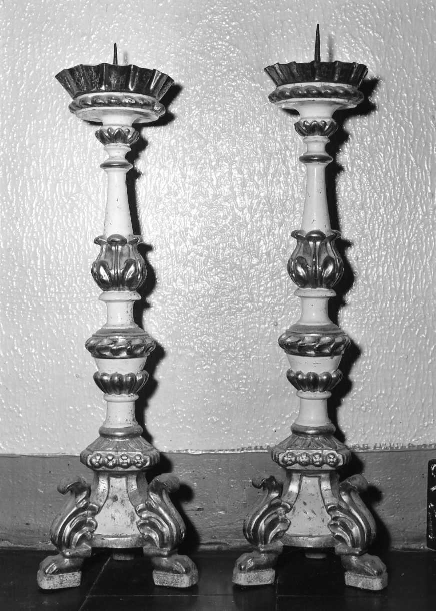candeliere d'altare - bottega romagnola (seconda metà sec. XVIII)