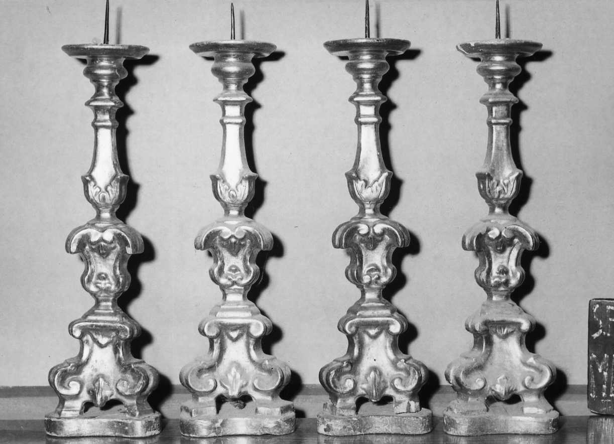 candeliere d'altare - bottega romagnola (seconda metà sec. XVIII)
