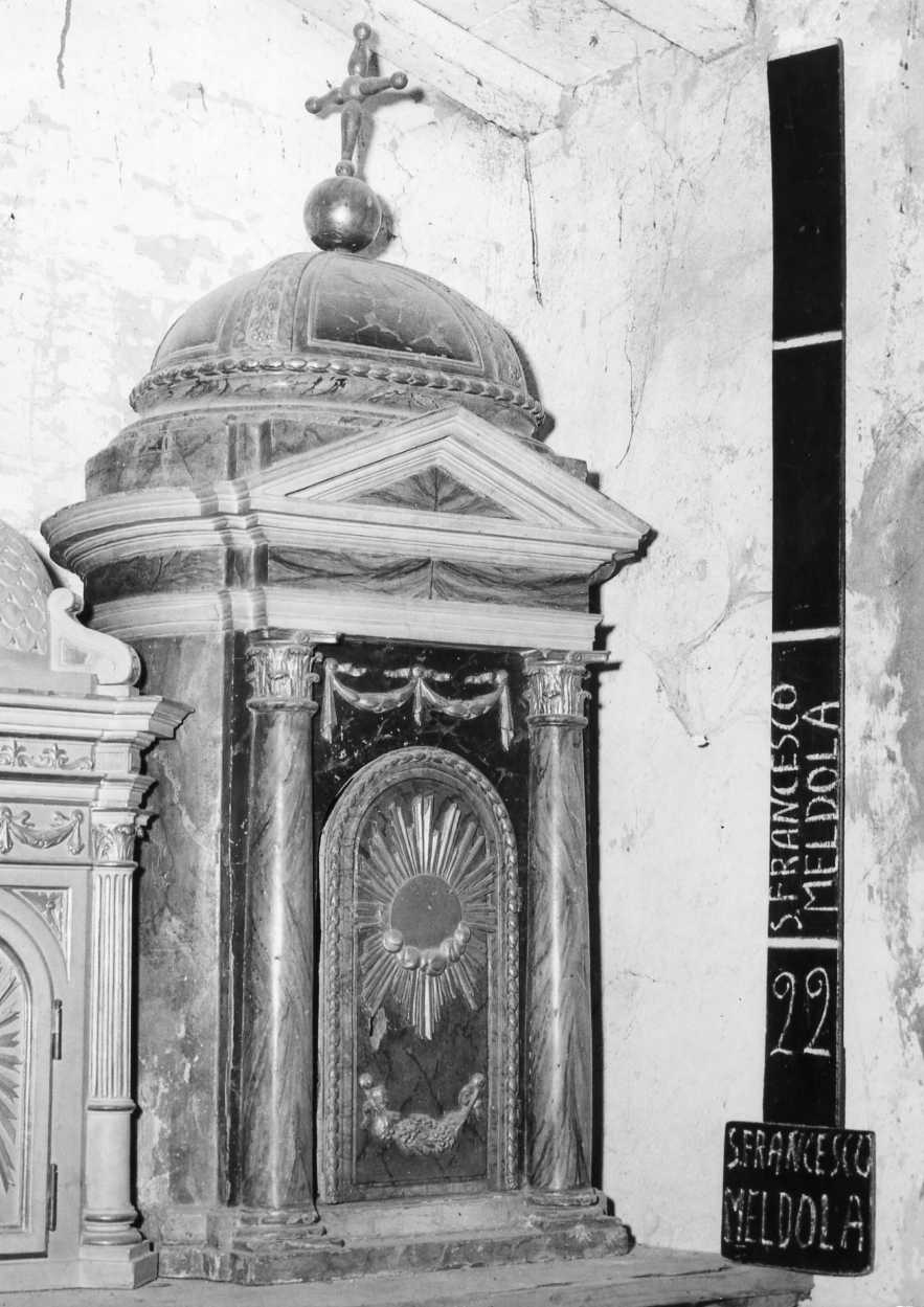 tabernacolo - a tempietto - bottega romagnola (prima metà sec. XIX)