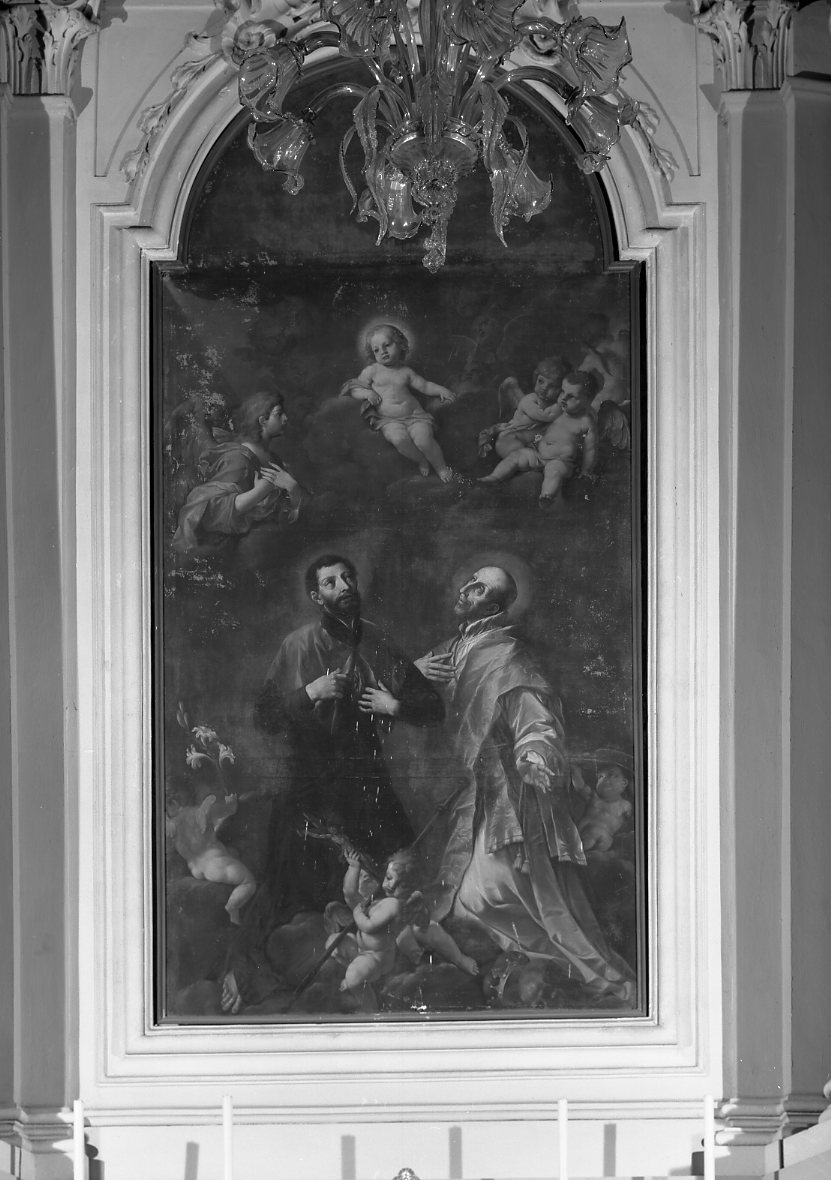 San Francesco Saverio e San Francesco Borgia (dipinto) di Torelli Felice (sec. XVIII)