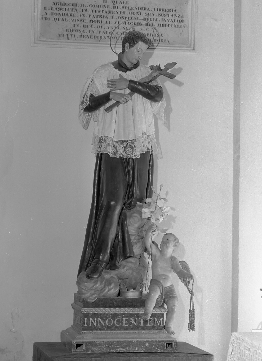 San Luigi Gonzaga (statua) - bottega romagnola (prima metà sec. XIX)