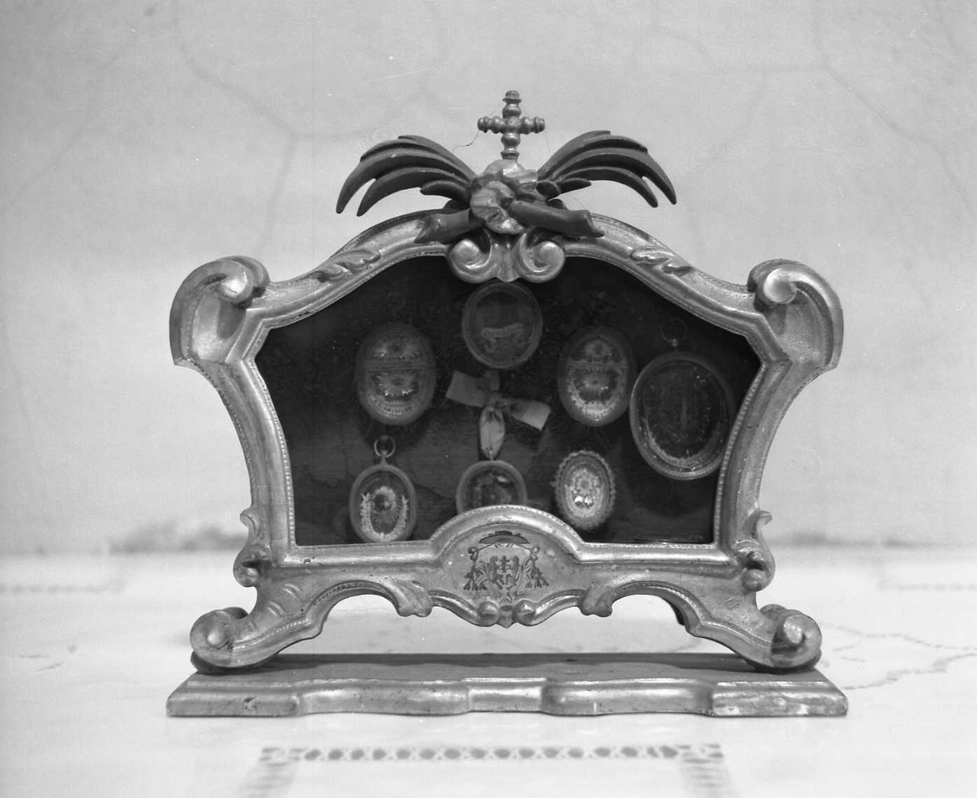 reliquiario a teca - a urna - bottega romagnola (sec. XVIII)