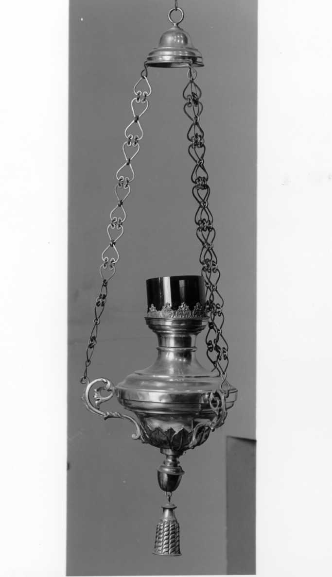 lampada pensile - produzione romagnola (fine sec. XIX)