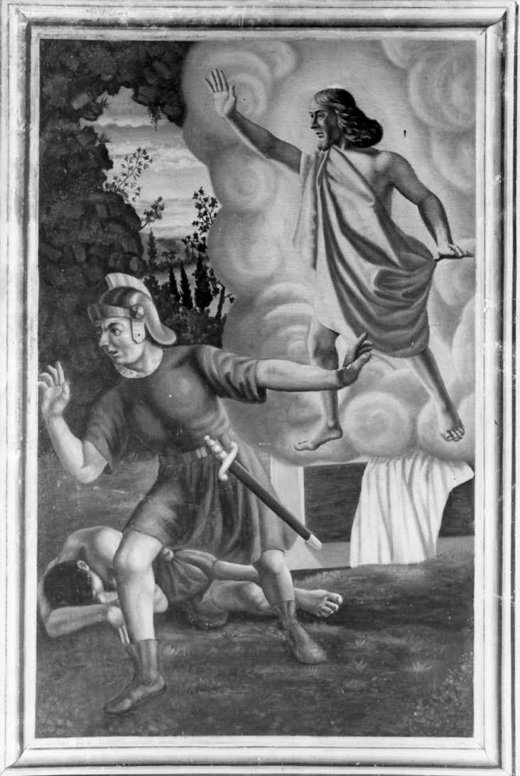 resurrezione di Cristo (dipinto, elemento d'insieme) di Centofanti Augusto padre (sec. XX)