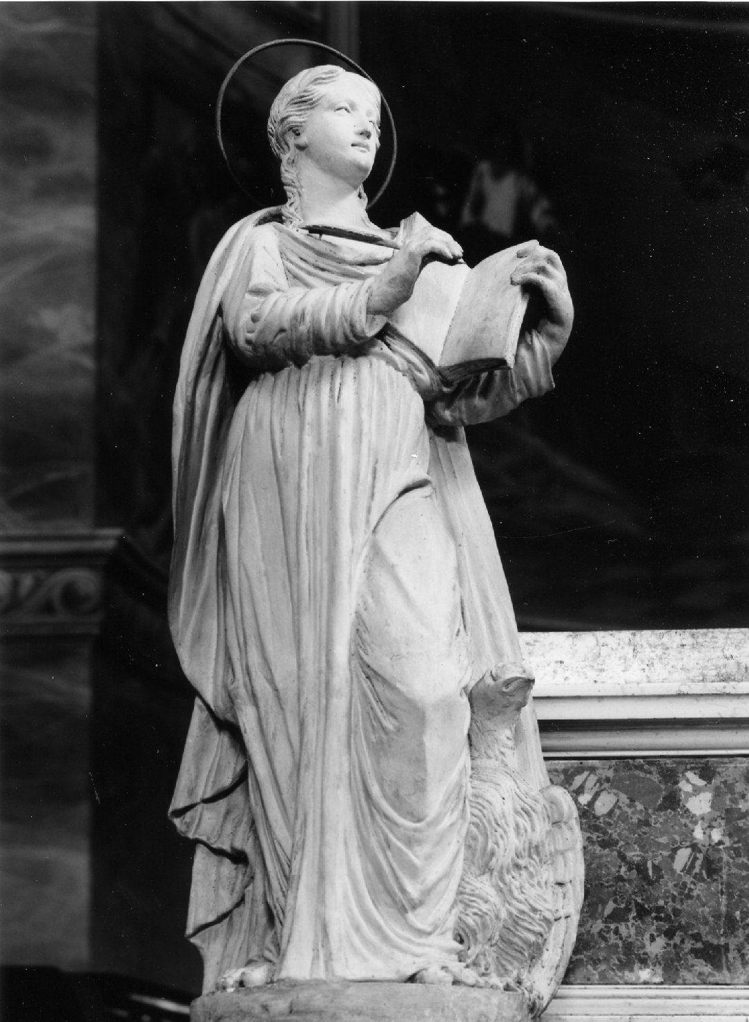 san Giovanni Evangelista (statua) di Calligari Giuseppe (sec. XIX)