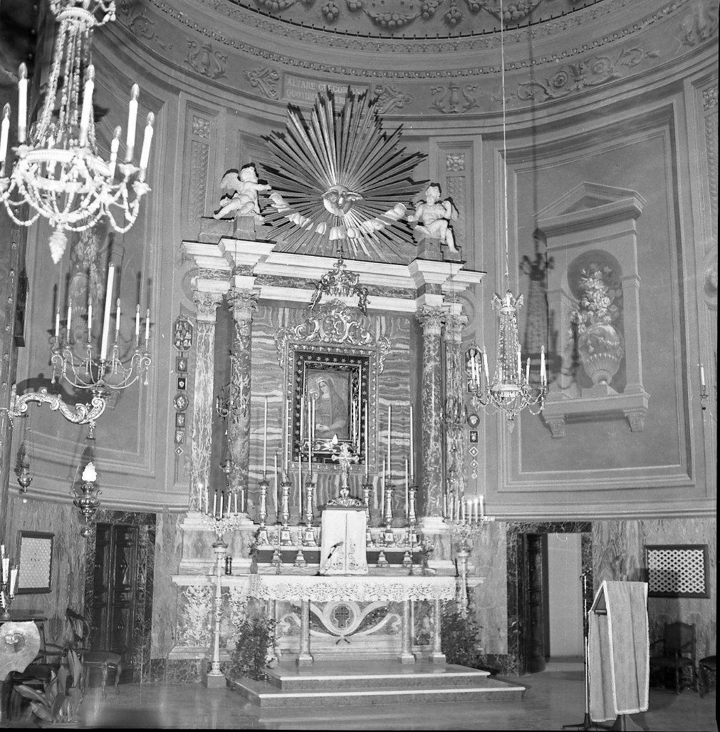 altare maggiore, insieme - bottega romana (sec. XVII)
