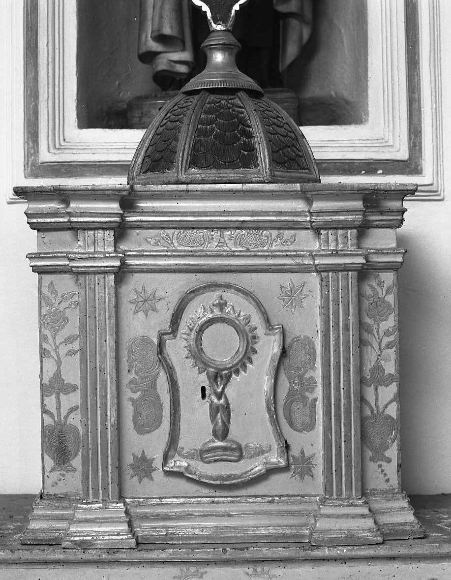 tabernacolo, elemento d'insieme - bottega tosco-romagnola (secc. XVI/ XVII)