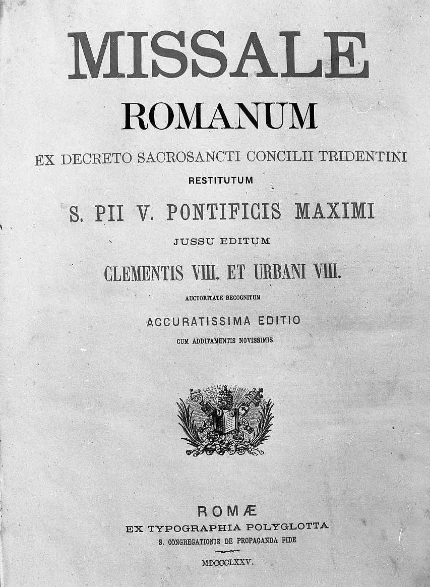 coperta di libro liturgico - ambito romano (ultimo quarto sec. XIX)